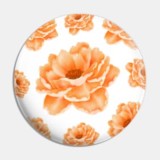 Orange Rose Decor Pin