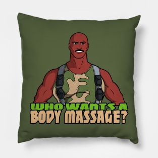 Who Wants A Body Massage? Pillow