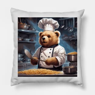 Teddy as a Chef Pillow