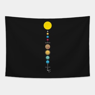 Minimalist Solar System Tapestry