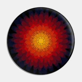 Flame Mandala Pin