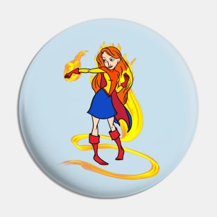 Solar Powered Parody Pin