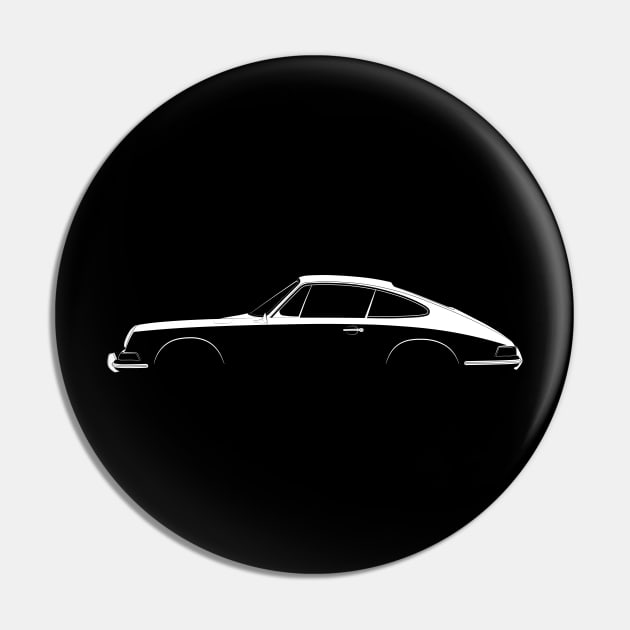 Porsche 911 2.0 Coupe (901) Silhouette Pin by Car-Silhouettes