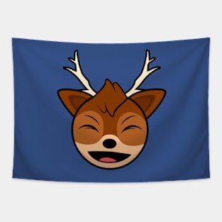 Laughing Reindeer Ecstatica Tapestry