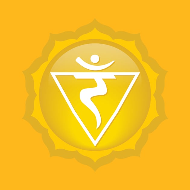 Solar Plexus: Manipura Chakra Symbol - 08 by Serena King