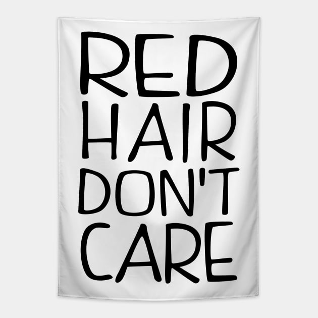 Red Hair Dont Care Tapestry by KsuAnn