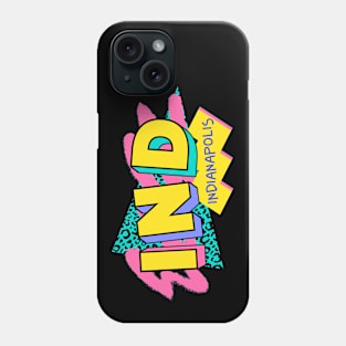 Retro 90s Indianapolis IND / Rad Memphis Style / 90s Vibes Phone Case