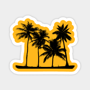 Palm Trees Silhouette Magnet