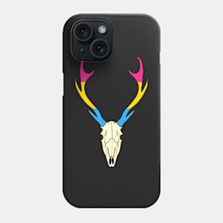 Pansexual Pride Deer Skull Phone Case