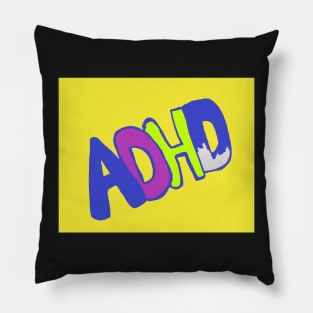 ADHD unfinished--humor AuDHD neurospicy Pillow