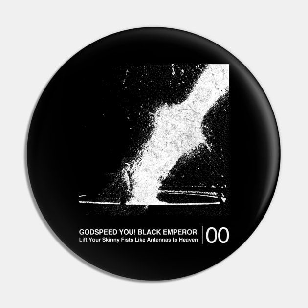 Godspeed You! Black Emperor / Minimalist Graphic Artwork Design Pin by saudade