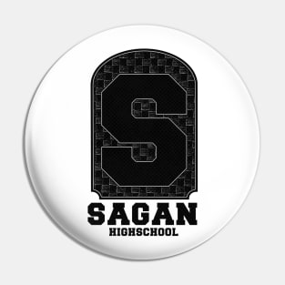 S Sagan Highschool V.1 black Pin