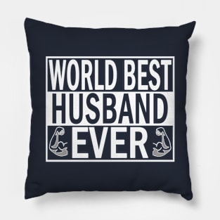 World Best Husband Ever T Shirt Wedding Anniversary Gift Pillow