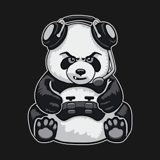 Gaming Panda Funny Cute Bear Video Gamer T-Shirt