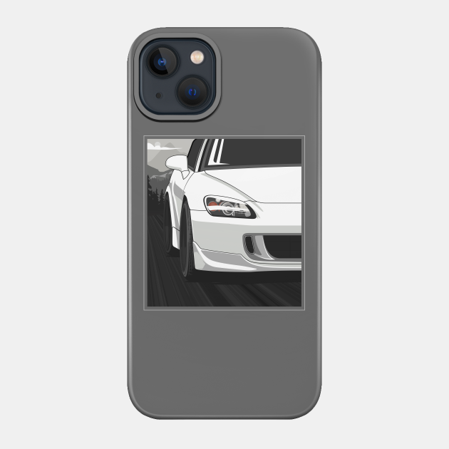 Honda S2000 AP2 Rolling - Championship White - Honda S2000 - Phone Case