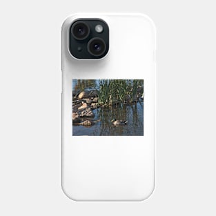 The Duck Between The Reeds And The Rocks Phone Case