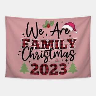 2023 Christmas We are Family Matching Tapestry