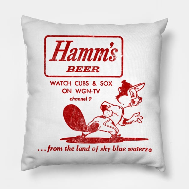 Hamm's Beer -  Faded Style Pillow by CultOfRomance