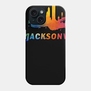 Jacksonville Skyline Watercolor Style Phone Case