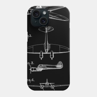 Airplane Vintage Patent Hand Drawing Phone Case