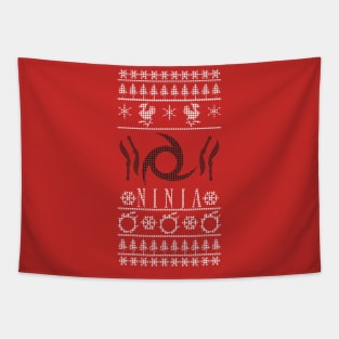 Final Fantasy XIV Ninja Ugly Christmas Sweater Tapestry