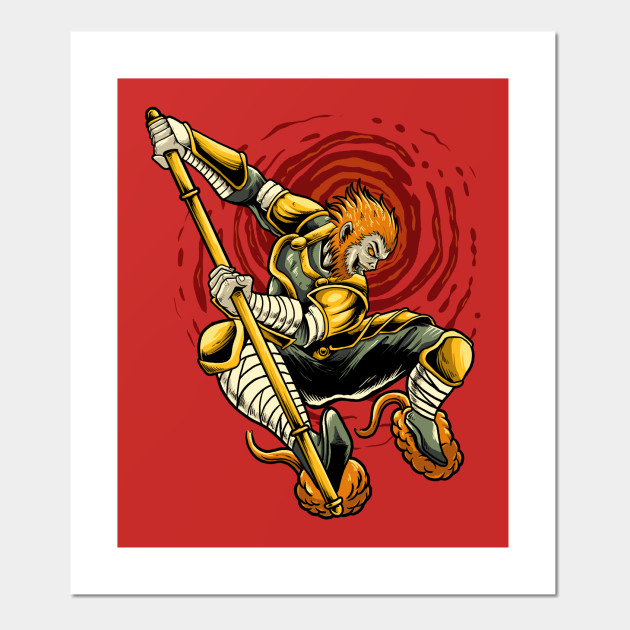 Monkey King Sun Wukong Monkey King Sun Wukong Posters And Art Prints Teepublic Monkey King Sun Wukong Monkey King Sun Wukong Posters And Art Prints Teepublic