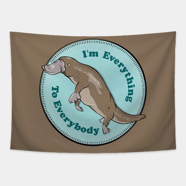 Platypus Tapestry by mailboxdisco