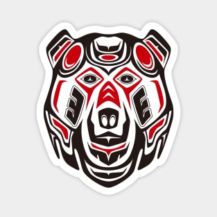 Haida style grizzly Magnet