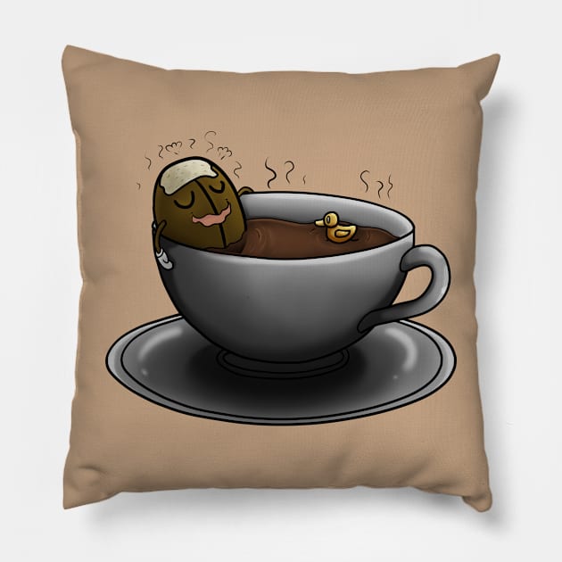 Coffee Vibes Pillow by RageCraftAU