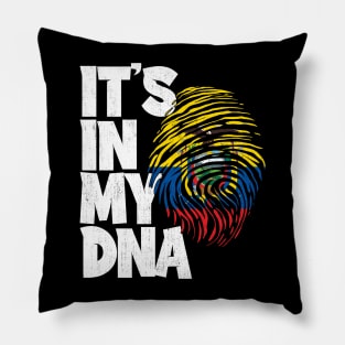 IT'S IN MY DNA Ecuador Flag Men Women Kids Pillow