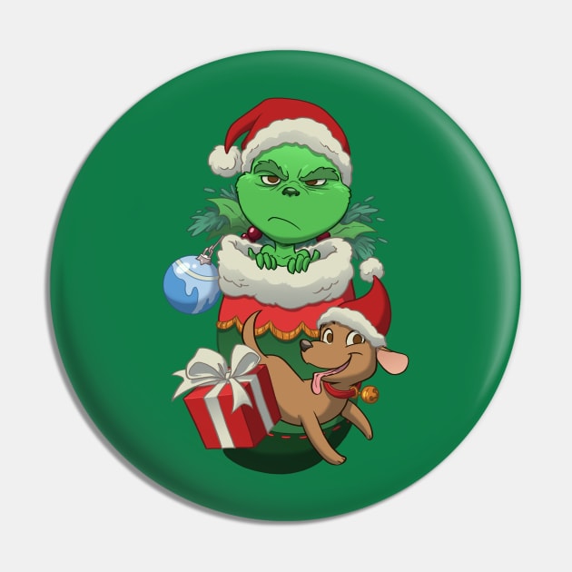 Stocking Stuffer: Grump Pin by Dooomcat