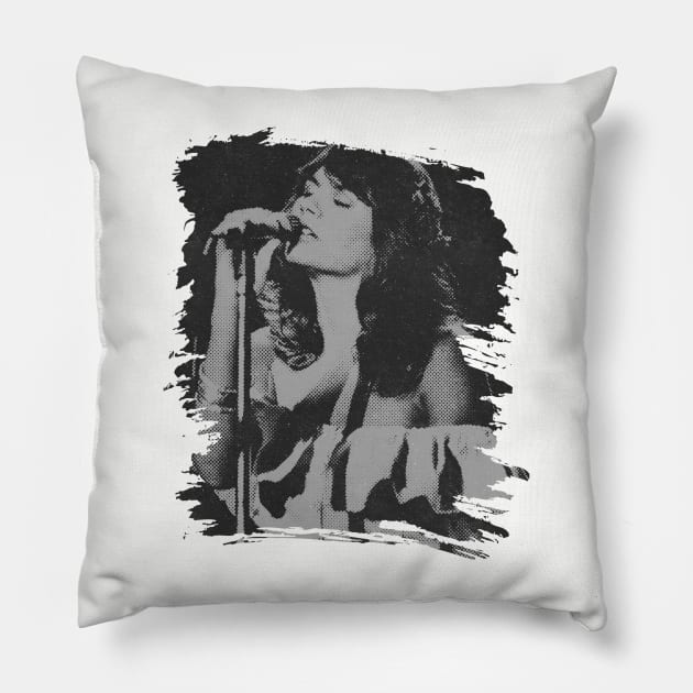 Linda Ronstadt // Retro poster Pillow by Degiab