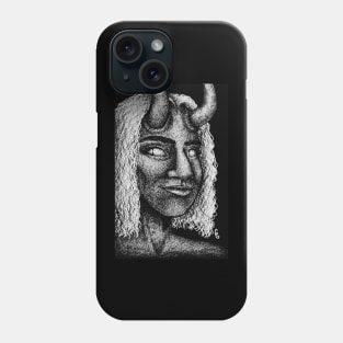 Crosshatched Portrait Phone Case