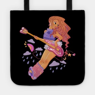 Cute Design „Base Guitar Girl“ | Kawaii Handmade Design | By Atelier Serakara Tote