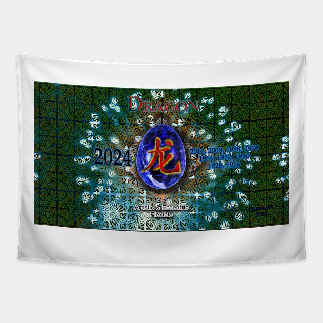 Zodi-Egg Dragon with background v1 Tapestry by ajbruner77