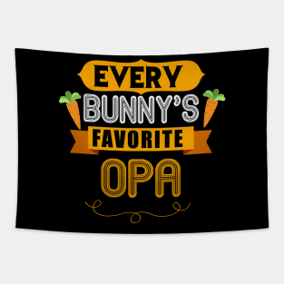 MENS EVERY BUNNYS FAVORITE OPA SHIRT CUTE EASTER GIFT Tapestry