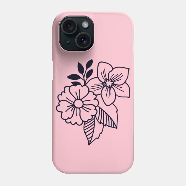 Art Flower Phone Case by Design Anbay