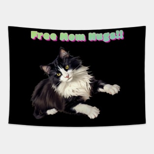 Pepe says... Free Mom Hugs!! Navy Tapestry