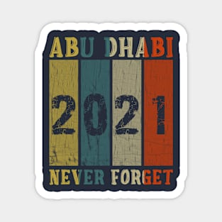 Abu Dhabi 2021 Never Forget Magnet