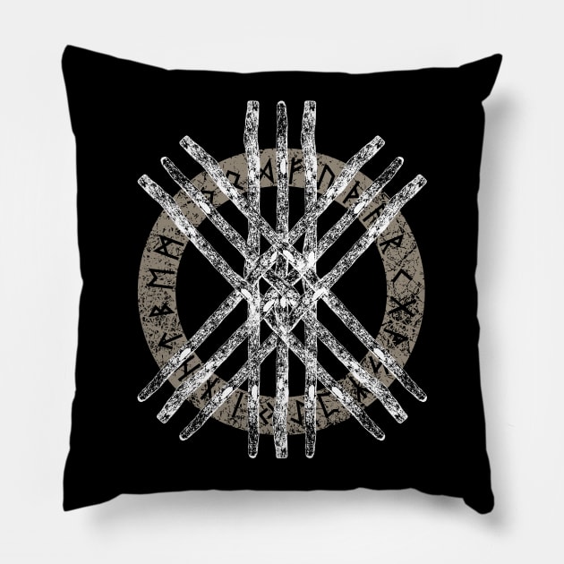 Web of Wyrd  -The Matrix of Fate Pillow by Nartissima