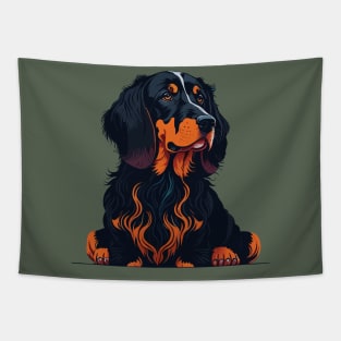 Gordon Setter Portrait Tapestry