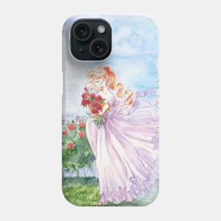 Princess Serenity with Roses Phone Case