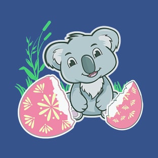 Baby Koala, Easter Pastel Koala Cartoony T-Shirt