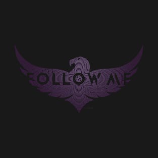 Eagle Follow Me, lilac, Ring Grid T-Shirt