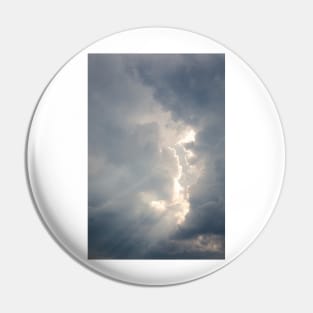 Sunbeam between storm clouds cloudscape sky Pin