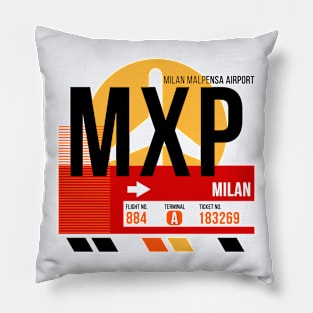 Milan (MXP) Airport // Sunset Baggage Tag Pillow