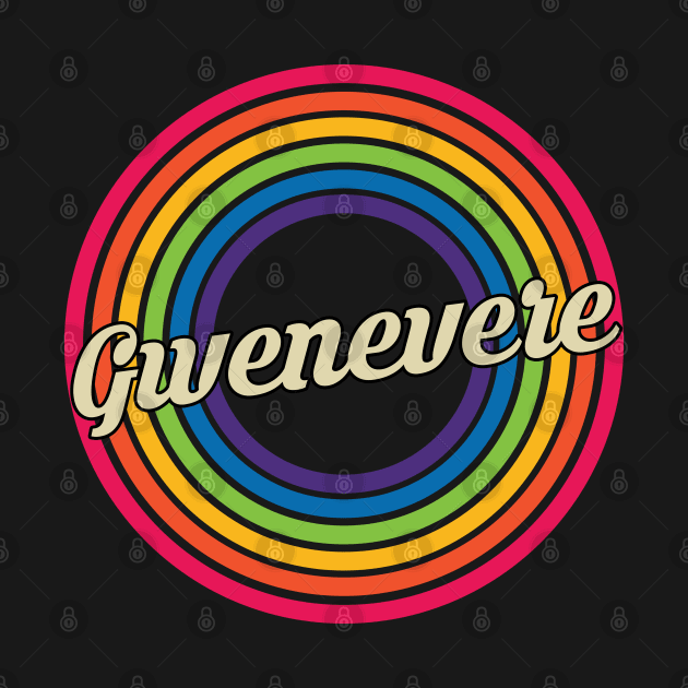 Gwenevere - Retro Rainbow Style by MaydenArt