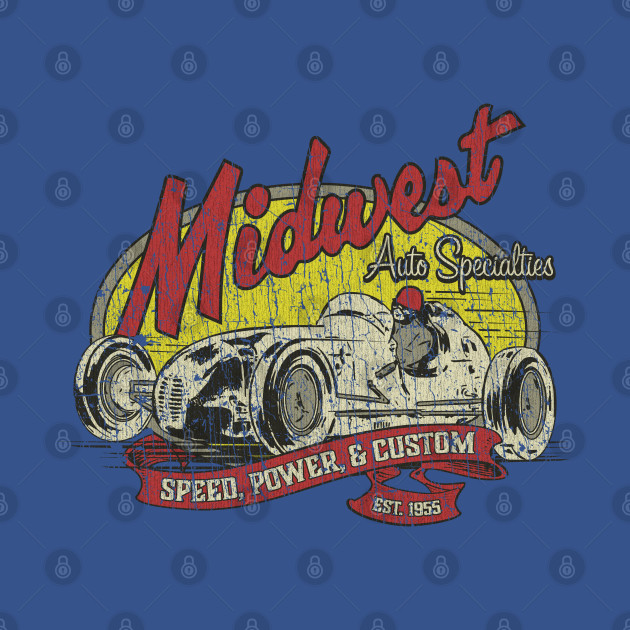 Disover Midwest Auto Specialties Speed, Power, & Custom 1955 - Grand Prix - T-Shirt