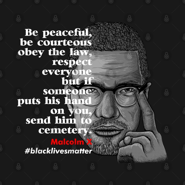 black lives matter malcolmx by opoyostudio