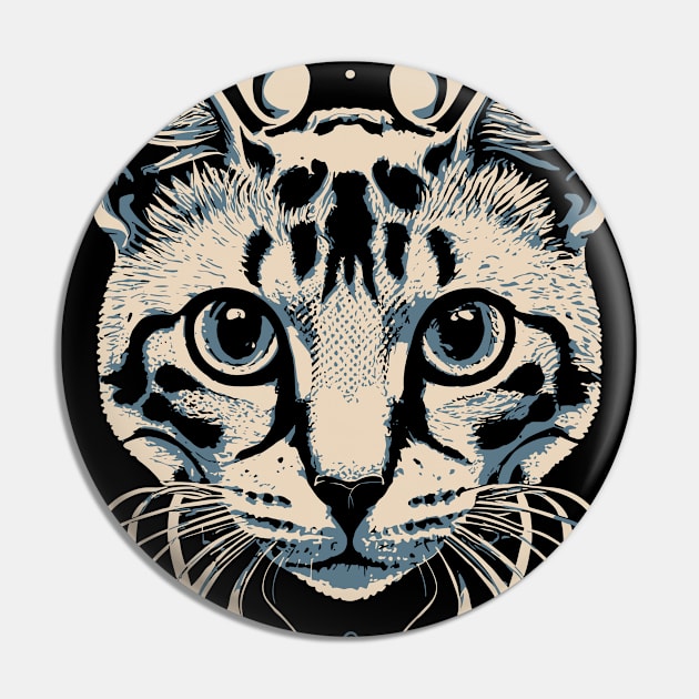 Cute Cat Illusion Design, Funny Cat Lover Gift Idea Pin by PugSwagClothing